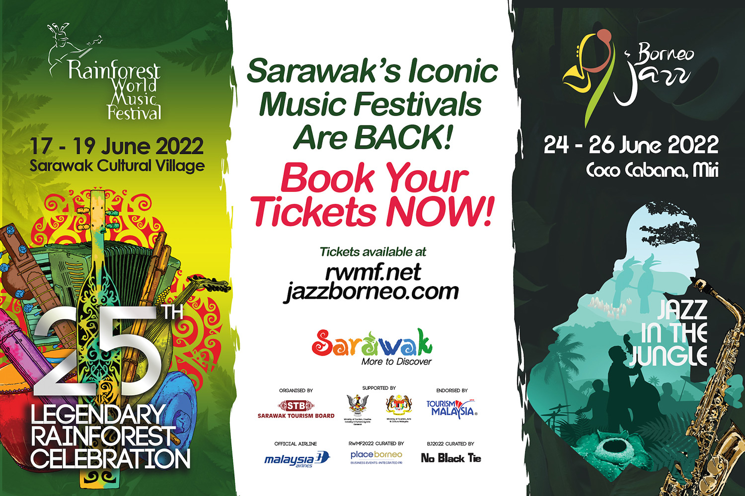 RWMF and Borneo Jazz